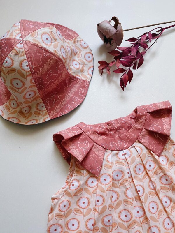 美國AGF品牌布 田園兔子雙面帽-52cm