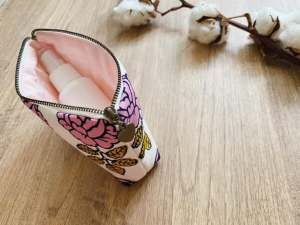 北歐限量 粉紅婚禮玫瑰 拉鍊收納包